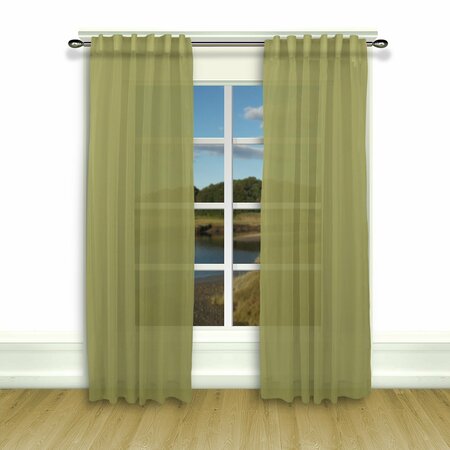 RICARDO Ricardo Lucerne Wanda Pleated Pair Window Valance with Wands 02900-57-084-79